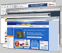 Verschiedene Browser (Screenshot)